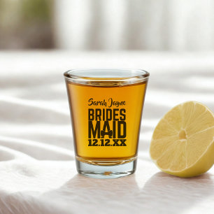 Wedding Proposal Bridesmaid Favour Shot Glass