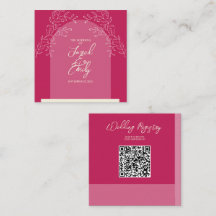Wedding QR Code Enclosure Card