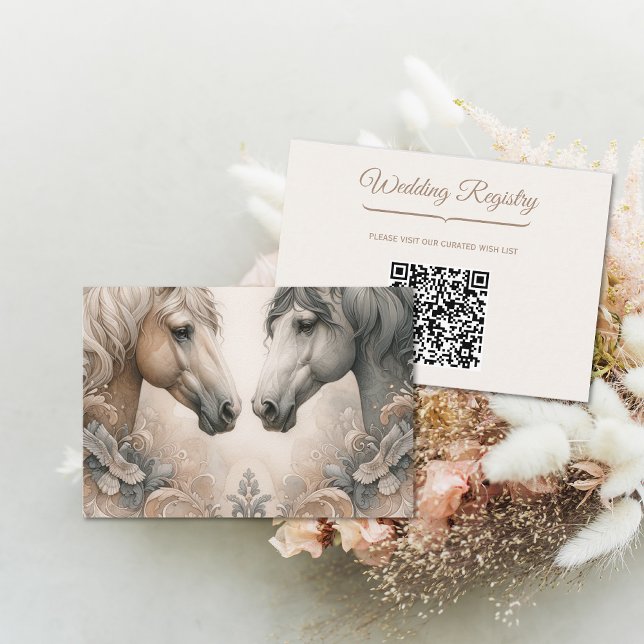 Wedding QR Code Enclosure Card (Wedding QR Code Enclosure Card (front and back))