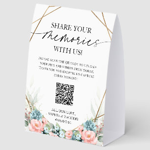 Wedding QR Code Share Your Memories Photo Upload