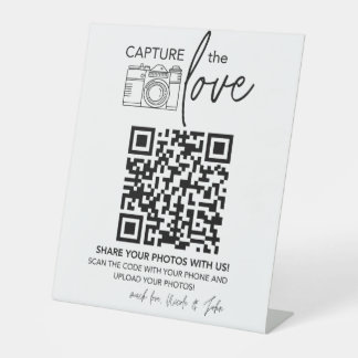 Wedding QR Code Sign | Minimalist Wedding Sign