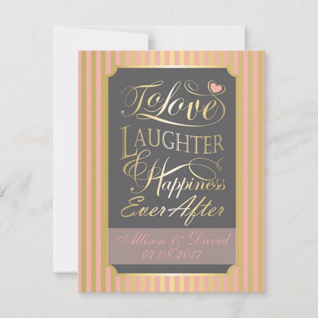 Wedding quote design, with custom letters (Front)