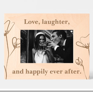 Wedding Quote Flowers Custom Wood Frames