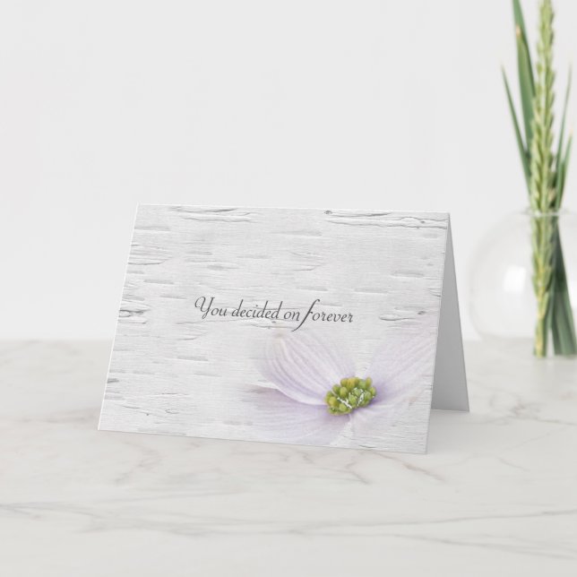 Wedding Quote on Birch Card (Front)