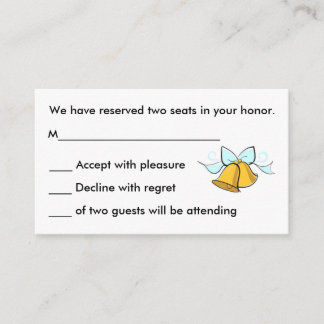 Wedding R.S.V.P. Cards