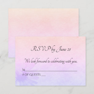 Wedding Rainbow Daisy RSVP Invitation