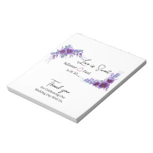 Wedding Reception Candy Bar Wrapper Party Favour Notepad