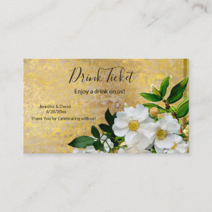 Wedding Reception Drink Ticket Enclosure Card