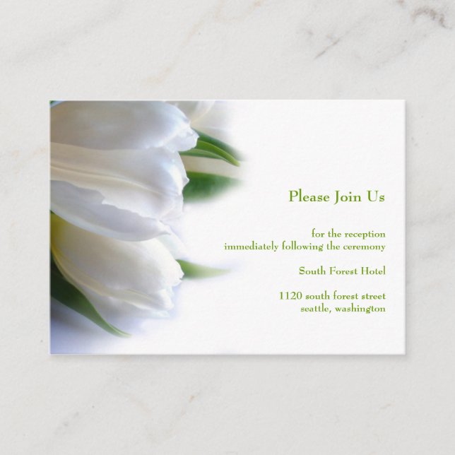 Wedding Reception Enclosure Card (Front)