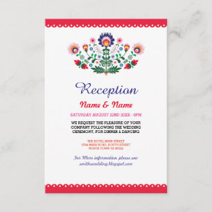 Wedding Reception Fiesta Cards Mexican Inserts