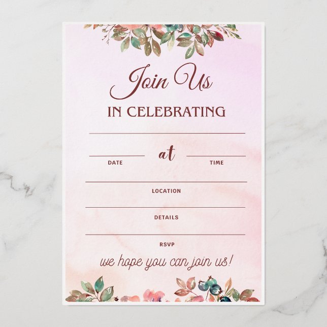 Wedding Reception Invitation Cute Wedding Planning (Front)