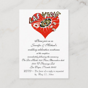 Wedding Reception Invitation Las Vegas
