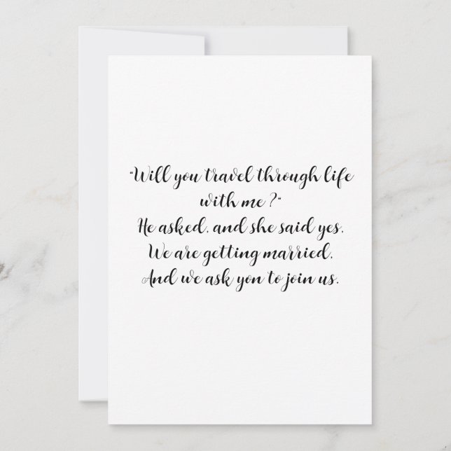 Wedding Reception Invitations (Back)