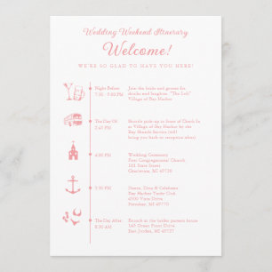 Wedding Reception Itinerary Timeline Program