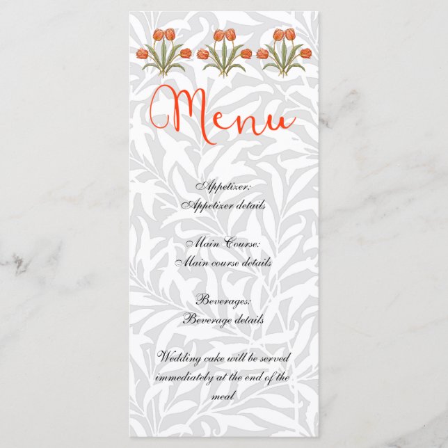 Wedding Reception Menu (Front)