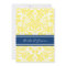 Wedding Reception Only Blue Yellow Damask