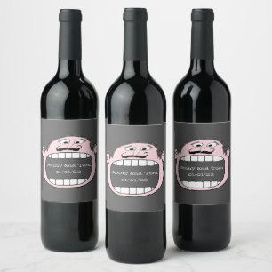 Wedding Reception Rehearsal Wine Elegant Goofy Label