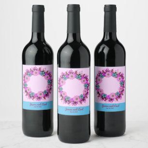 Wedding Reception Rehearsal Wine Elegant Label