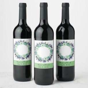 Wedding Reception Rehearsal Wine Elegant Label