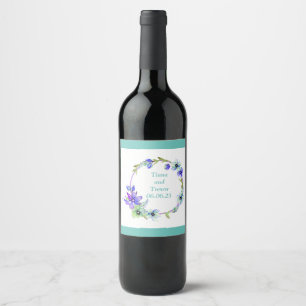 Wedding Reception Rehearsal Wine Elegant Label