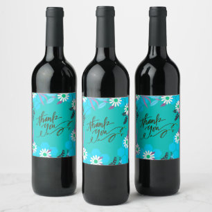 Wedding Reception Rehearsal Wine Elegant Label