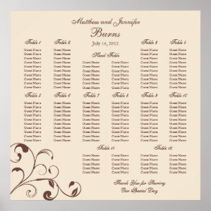 Wedding Reception Seating Chart - Square