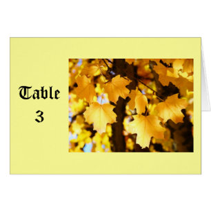 Wedding Reception Seating Chart Table Number Cards
