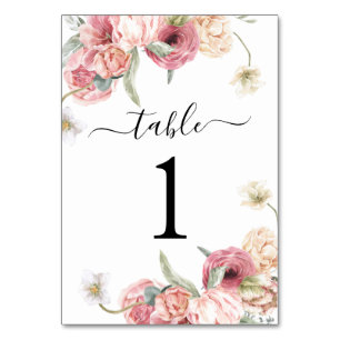 Wedding Reception Table Number   Annabeth