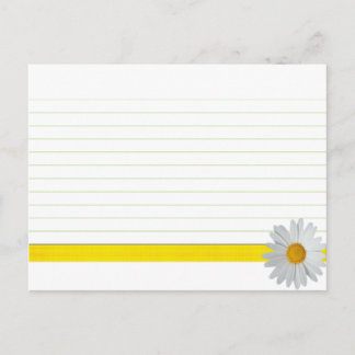 Wedding Recipe Card Bright Daisy