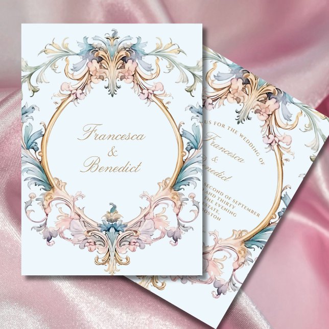 Wedding Regency Elegant Vintage Baroque Invitation (Creator Uploaded)