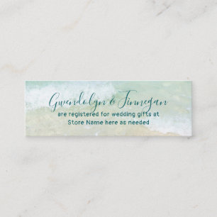 Wedding Registry Two Sand Dollars Business Card