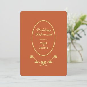Wedding Rehearsal and Dinner Invitation