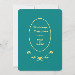 Wedding Rehearsal and Dinner Invitation