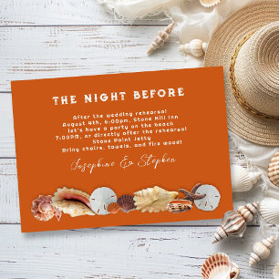 Wedding Rehearsal Beach Party Invitations