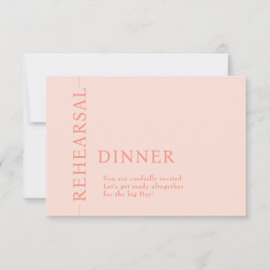 Wedding REHEARSAL Card