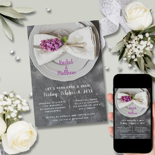 Wedding Rehearsal Dinner Invitation