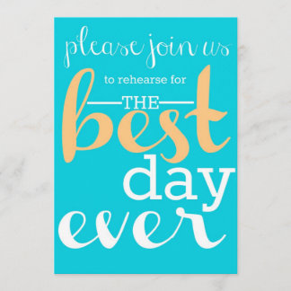 Wedding Rehearsal Dinner Invitation