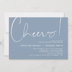 Wedding Rehearsal Dinner, Modern Minimalist Theme Invitation
