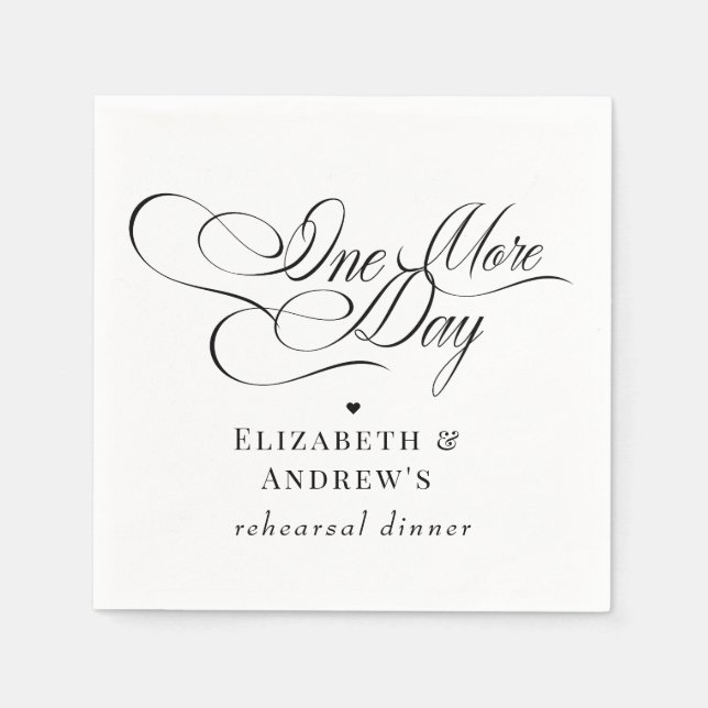  Wedding Rehearsal Dinner  Napkin (Front)