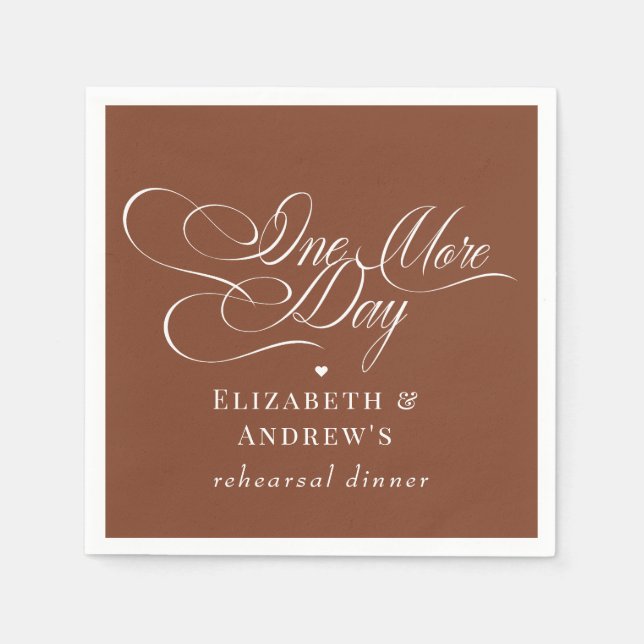  Wedding Rehearsal Dinner  Napkin (Front)