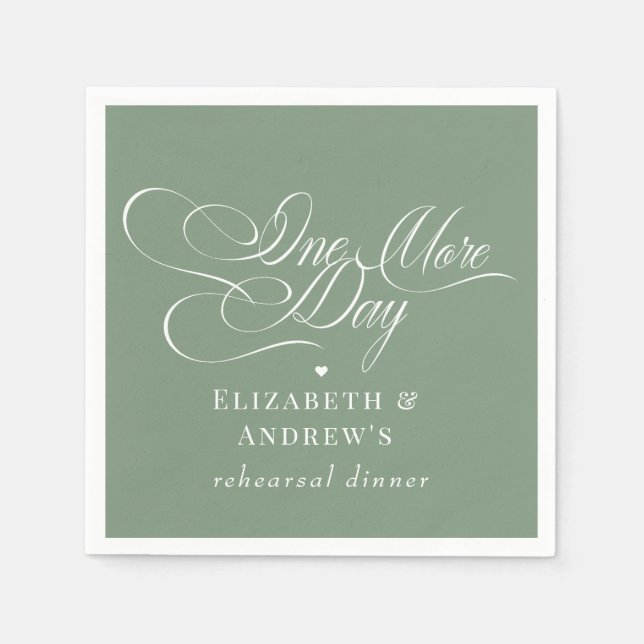  Wedding Rehearsal Dinner  Napkin (Front)