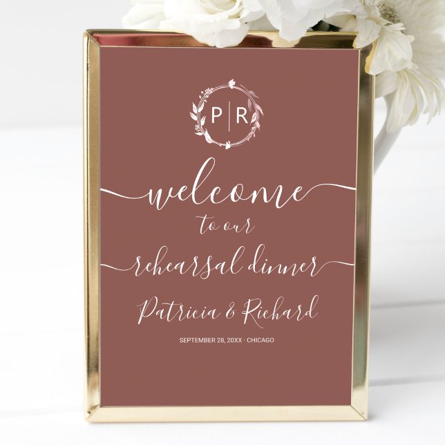 Wedding Rehearsal Dinner Welcome Sign (Creator Uploaded)