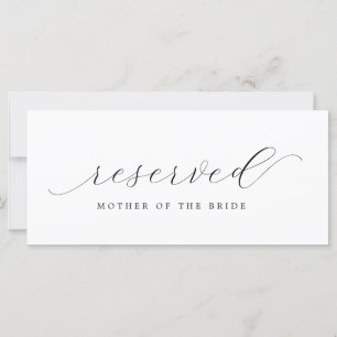 Wedding Reserved Chair Sign Mother of the Bride