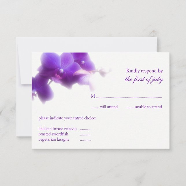 Wedding Response Card (Front)