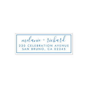 Wedding Return Address for RSVPs & Thank You Cards Self-inking Stamp