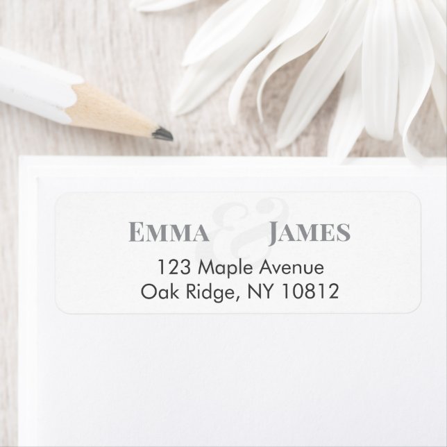 Wedding Return Address Label | Name Header (Insitu)