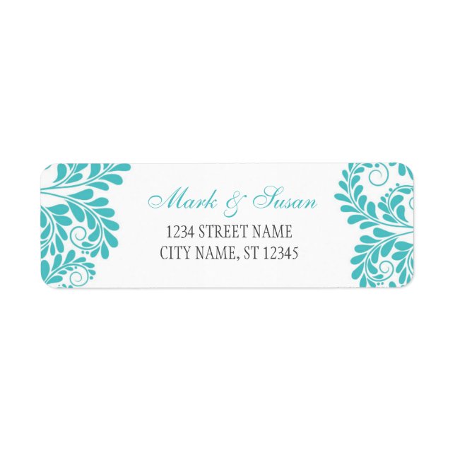 Wedding Return Address Labels 0.75" x 2.25" (Front)