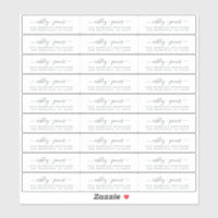 Wedding Return Address Labels 2.64 x 0.85 inch 27x