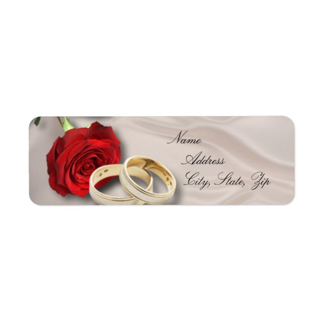 Wedding return address return address label (Front)