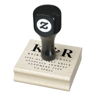 Wedding Return Address Stamp   Mr & Mrs Mailing